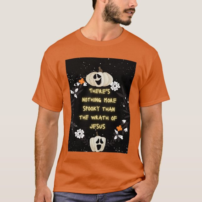 Halloween cristiano Jesús Ira es una camiseta ater (Anverso)