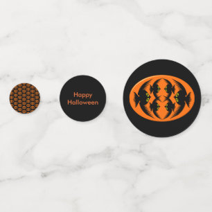 Halloween cruza la tabla personalizada de confetti