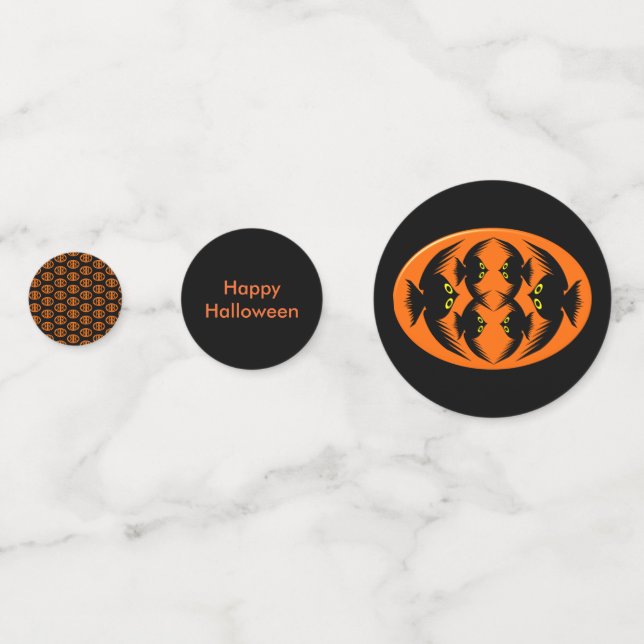 Halloween cruza la tabla personalizada de confetti (Anversos)