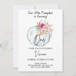 Halloween Cumpleaños Invitación Calabaza Invitació