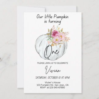 Halloween Cumpleaños Invitación Calabaza Invitació