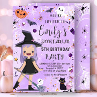 Halloween Cumpleaños Invitación Discurso Fiesta Ch