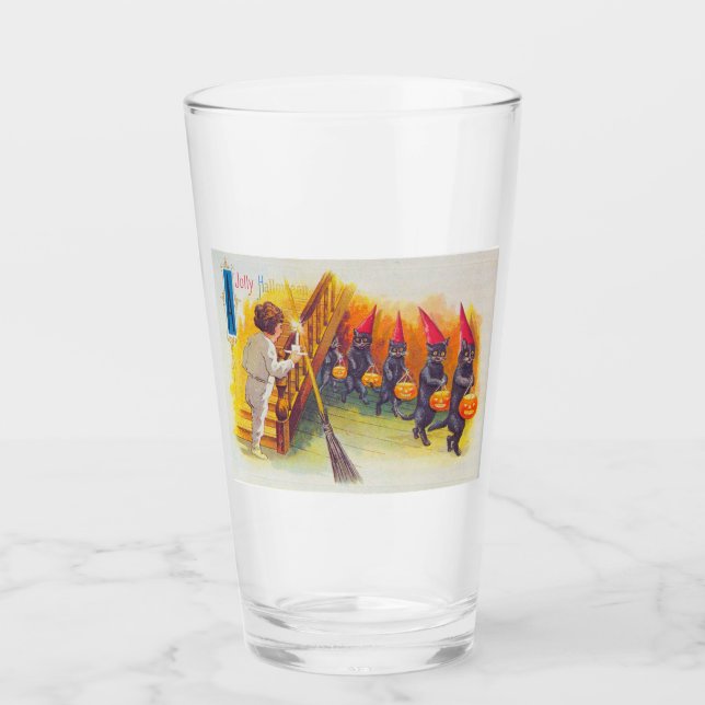 Halloween de alegría (gatos negros) (Anverso)