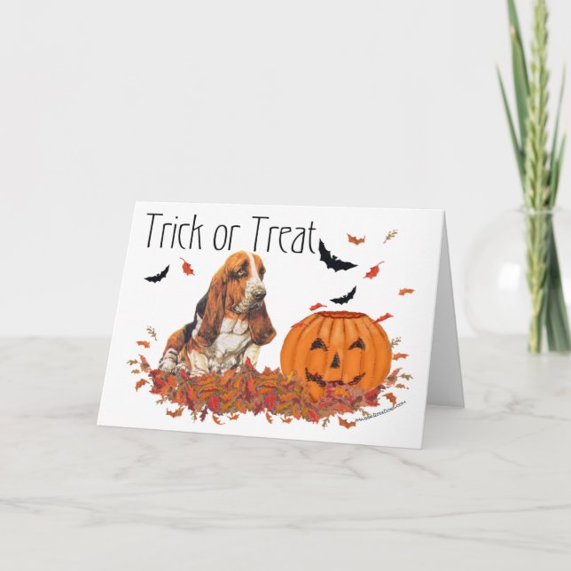 Halloween de Basset Hound (Anverso)