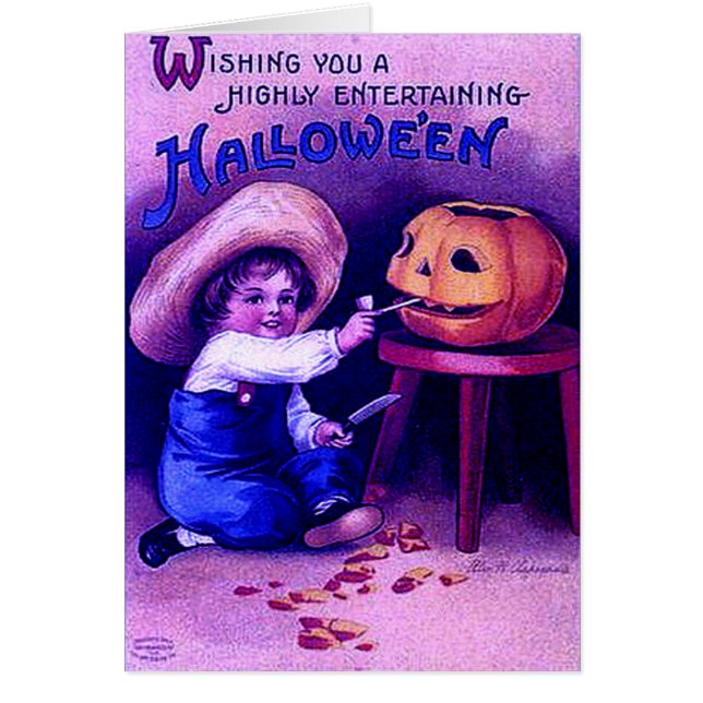 Halloween de entretenimiento vintage (Frente)