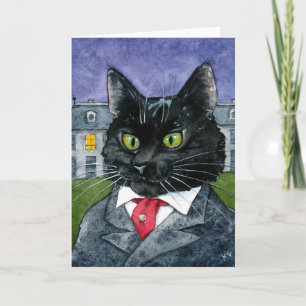 Halloween de gato negro lindo, cualquier tarjeta d