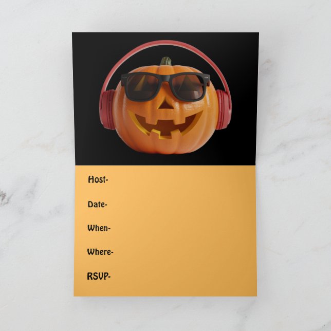 Halloween de invitaciones a fiestas (Interior)