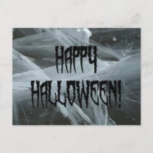 Halloween de la pierna de araña y la postal de fon