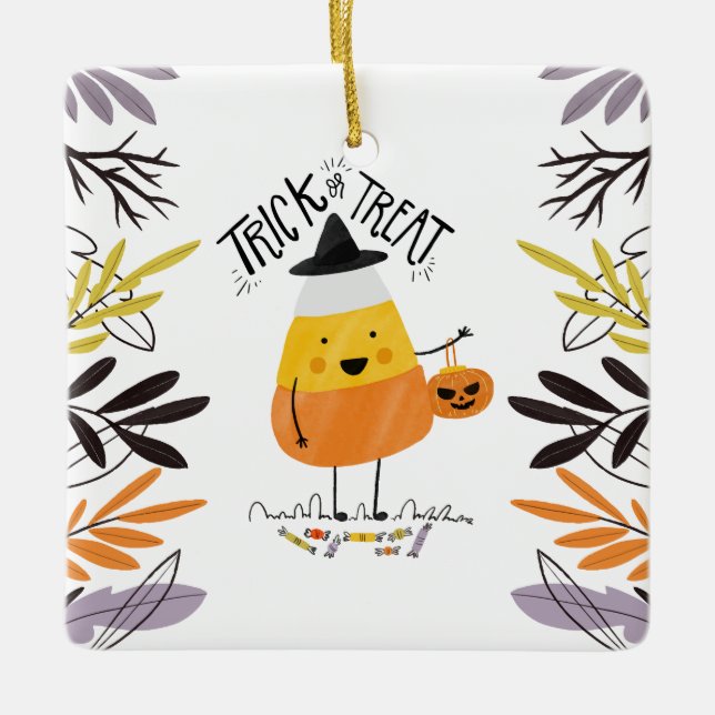 Halloween de maíz dulce o truco | Adorno (Anverso)