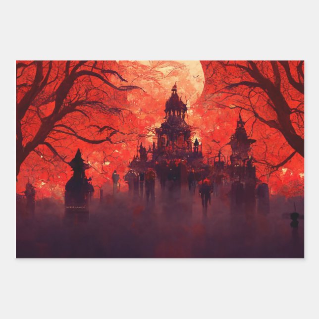 halloween de papel envolvente (Anverso)