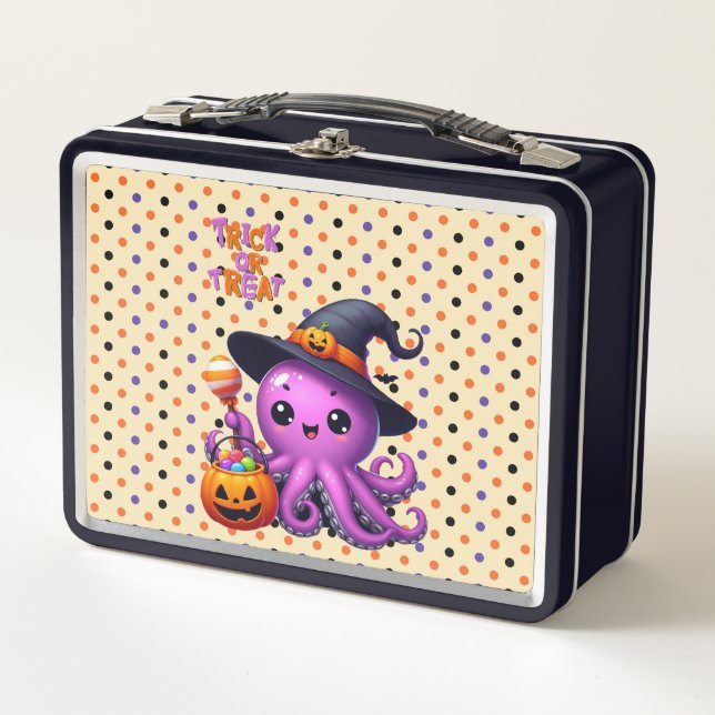 Halloween de pulpo truco o truco (Anverso)