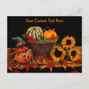 Halloween Decoraciones personalizado postal