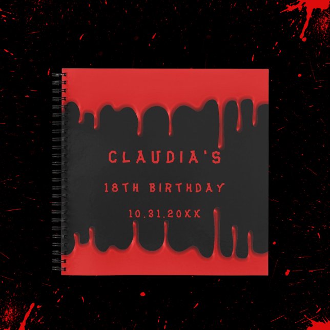 Halloween del cumpleaños del libro de invitados de (Subido por el creador)