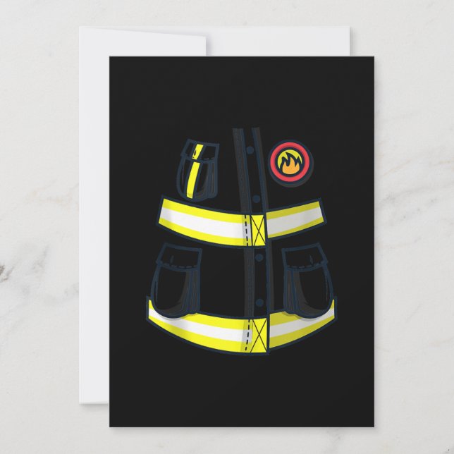 Halloween del disfraz de bombero (Anverso)