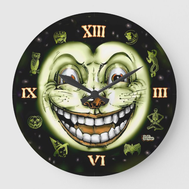 Halloween del Reloj del gato negro 13 (Anverso)
