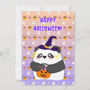 Halloween desgraciada bebé panda truco o tratamien
