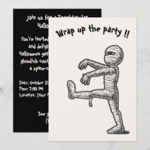 Halloween diversión mamá ☜ tarjeta de invitación d