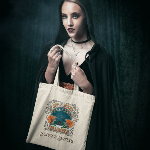 Halloween dulce espeluznante bolsa de té
