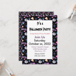Halloween dulce sobre invitación personalizada a n