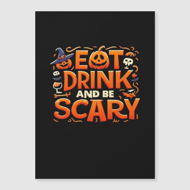 Halloween Eat Drink And Be Scary (Anverso)