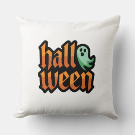 Halloween El Cojín decorativo Verde Fantasma