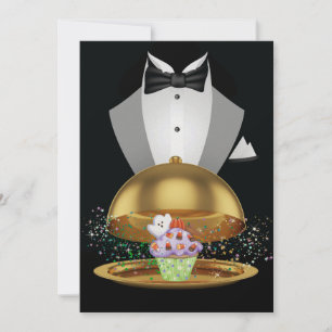 Halloween Elegant Cupcake Invitación - SRF