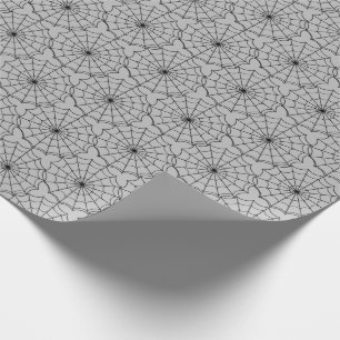 Halloween envolviendo páginas de papel araña