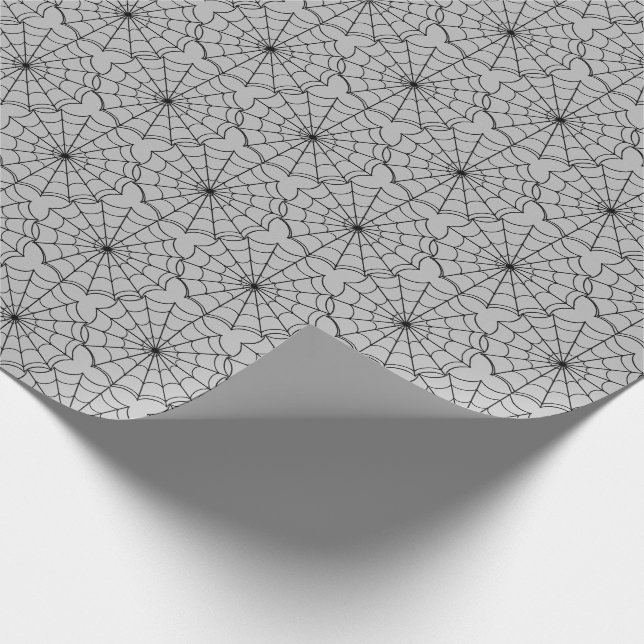 Halloween envolviendo páginas de papel araña (Esquina)