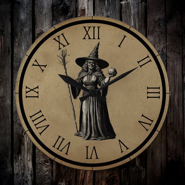 Halloween era una bruja fantasmal con un reloj de  (Subido por el creador)