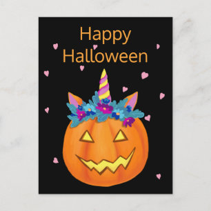 Halloween es gracioso Jack o una postal de calabaz