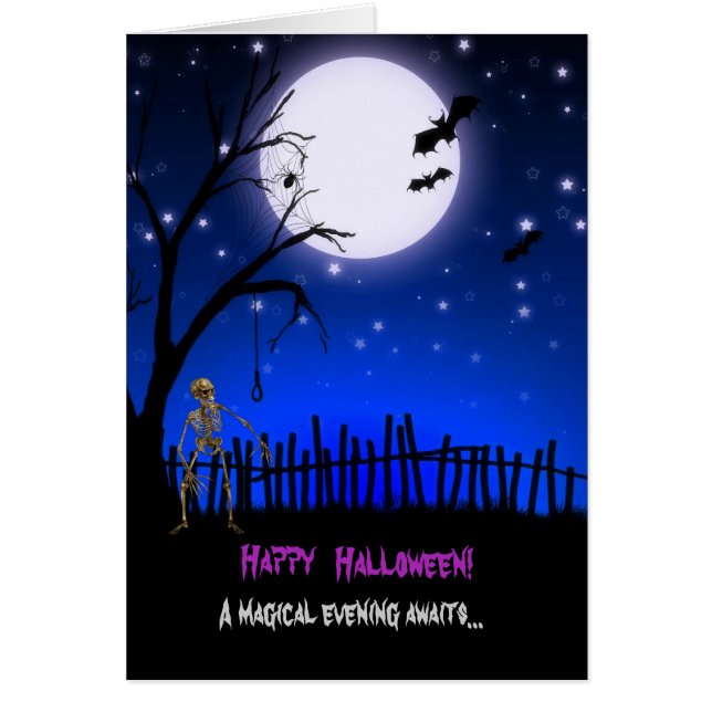 Halloween espeluznante y aterrador (Frente)