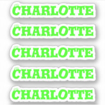 Halloween Eyes | Neon Green Name Pegatina