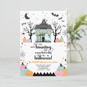 Halloween Fall Nueva dirección Nueva Invitación re