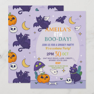 Halloween Fantasma Fiesta Invitación de cumpleaños