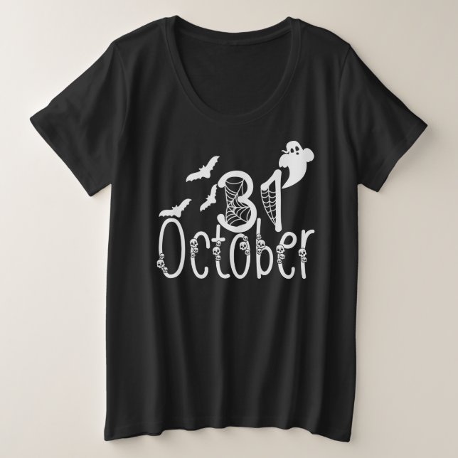 Halloween fantasmal 31 de octubre (Anverso del diseño)
