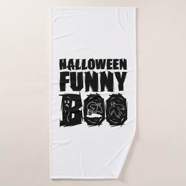 Halloween FUNNY BOO T SHIRT (Toalla de baño)
