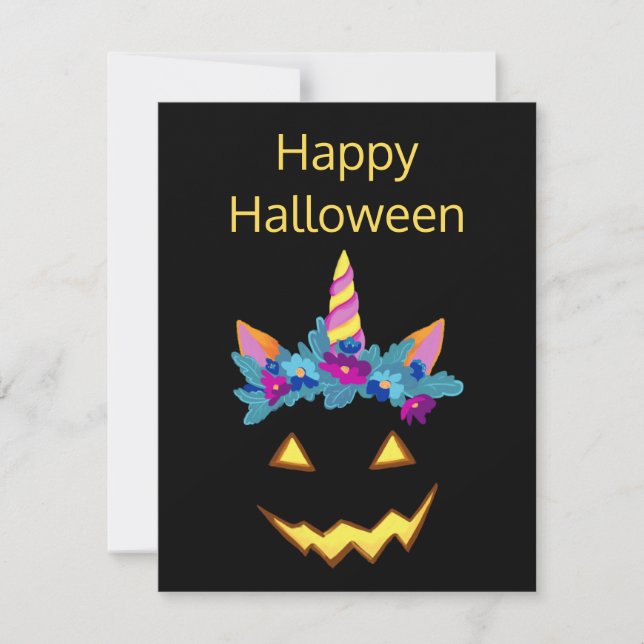 Halloween Funny Jack o Lantern Pumpkin (Anverso)