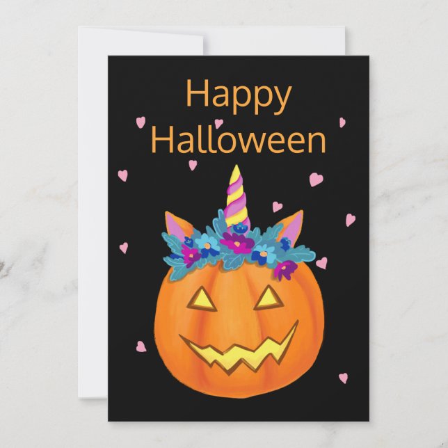 Halloween Funny Jack o Lantern Pumpkin (Anverso)