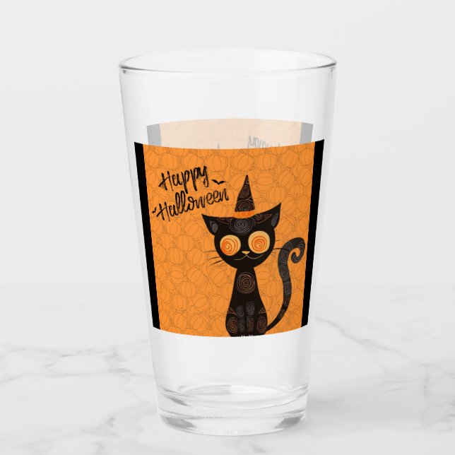 Halloween/gato/calabaza/otoño (Anverso)