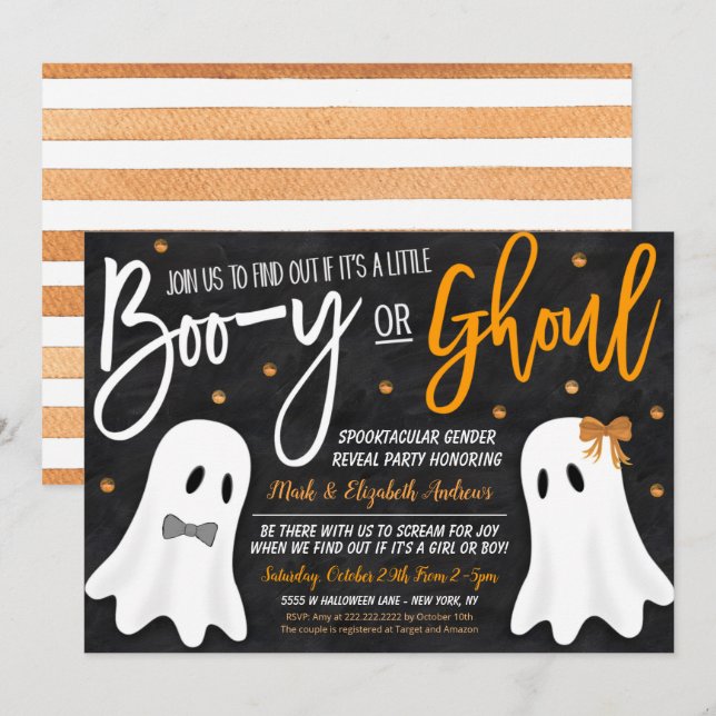 Halloween Género revela invitación al fantasma (Anverso / Reverso)