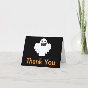 Halloween Ghost Spooky Gracias Tarjeta