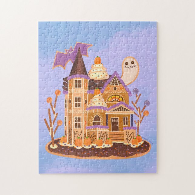 Halloween Gingerbread House Jigsaw Puzzle (Vertical)