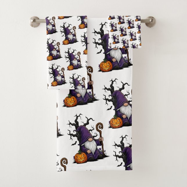 Halloween Gnome Towel Set (In situ)