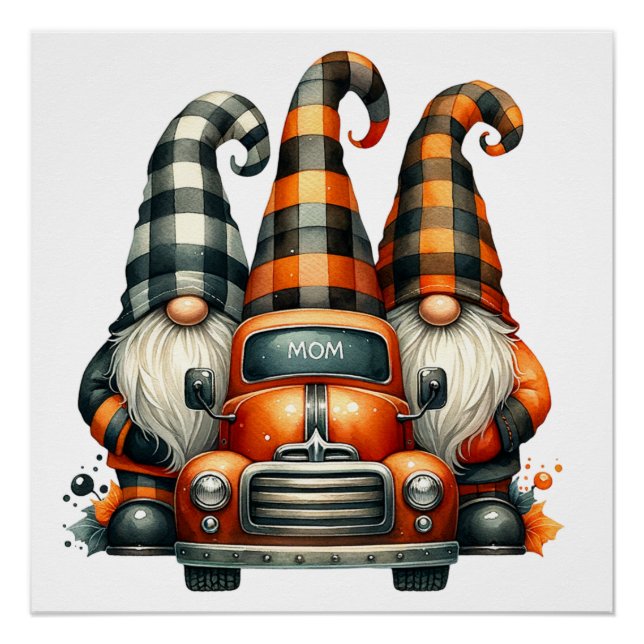 Halloween Gnomes Poster (Anverso)