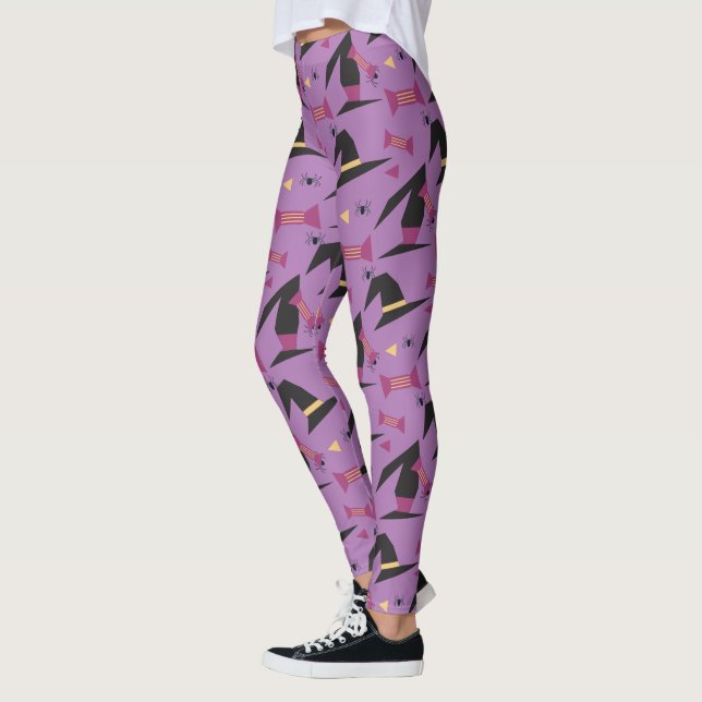 Halloween Gorra de brujas Candy Spider Leggings Pu (Izquierda)