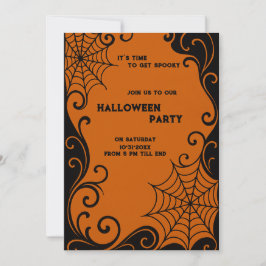 Halloween gótico negro Naranja de honor de Spiderw