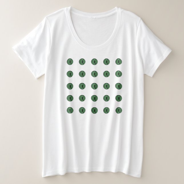 Halloween Green Polka Dot Eyes (Anverso del diseño)