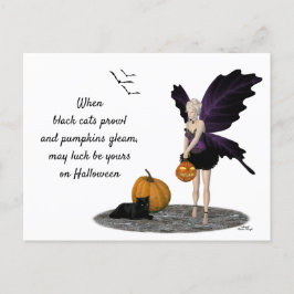 Halloween Halloween con postal de calabaza