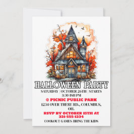 Halloween - Halloween Happy Party Invitaciones