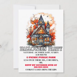 Halloween - Halloween Happy Party Invitaciones